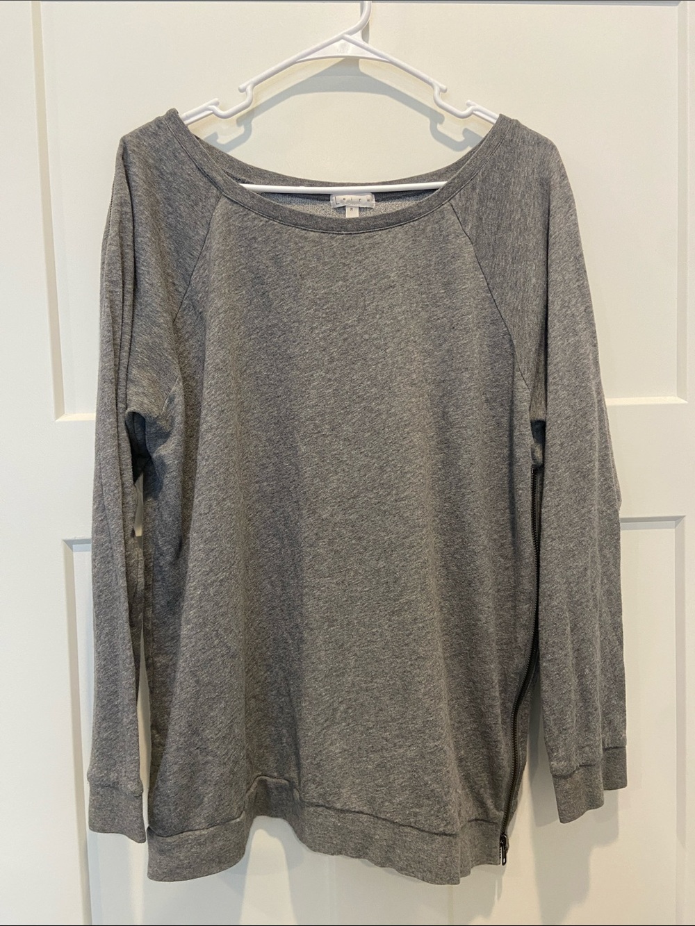 M Leith Gray Pullover Crewneck Sweatshirt